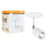 KIT DE 2 PIEZAS DE LÁMPARA DE INTERIOR LED TECNOLITE CAELUM SPOT DE SOBREPONER 12W LUZ SUAVE CÁLIDA BLANCO