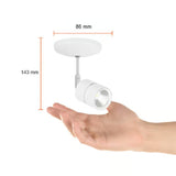 KIT DE 2 PIEZAS DE LÁMPARA DE INTERIOR LED TECNOLITE CAELUM SPOT DE SOBREPONER 12W LUZ SUAVE CÁLIDA BLANCO