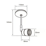 KIT DE 2 PIEZAS DE LÁMPARA DE INTERIOR LED TECNOLITE CAELUM SPOT DE SOBREPONER 12W LUZ SUAVE CÁLIDA BLANCO