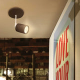 KIT DE 2 PIEZAS DE LÁMPARA DE INTERIOR LED TECNOLITE CAELUM SPOT DE SOBREPONER 12W LUZ SUAVE CÁLIDA NEGRO