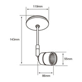 KIT DE 2 PIEZAS DE LAMPARA DE INTERIOR LED TECNOLITE CAELUM SPOT DE SOBREPONER 12W LUZ SUAVE CALIDA SATIN