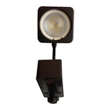 DADO A RIEL NEGRO 50W/12V. MR-16 ELECTROMAG *** EXHIBICION PV.4  50% ***