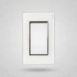 PLACA DE KRISTAL 3 MODULOS DE 1/3 KRISTALO BLANCA