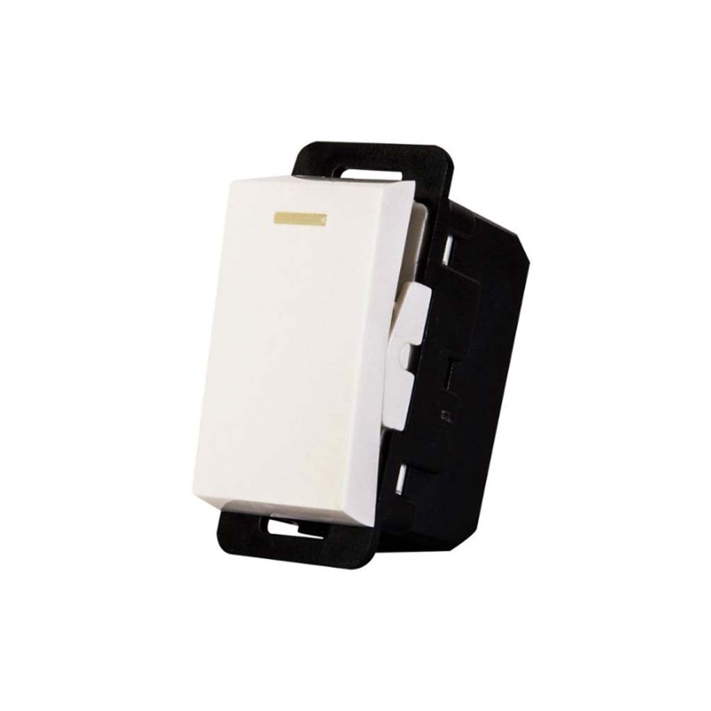 INTERRUPTOR 3 VIAS STALO & KRISTALO 1/3 BLANCO 10A 125V