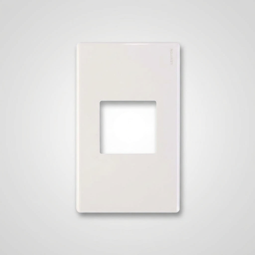 PLACA PLASTICA STALO 1 MODULO 1/2 BLANCO