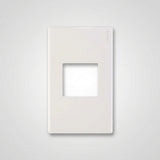 PLACA PLASTICA STALO 1 MODULO 1/2 BLANCO