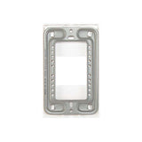 PLACA PLASTICA STALO 1 MODULO 1/2 BLANCO