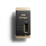 CARGADOR STALO & KRISTALO 1 PUERTO USB 1/3 NEGRO MATE ENT110-250V CA SAL 2.1A