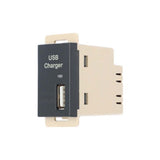 CARGADOR STALO & KRISTALO 1 PUERTO USB 1/3 NEGRO MATE ENT110-250V CA SAL 2.1A