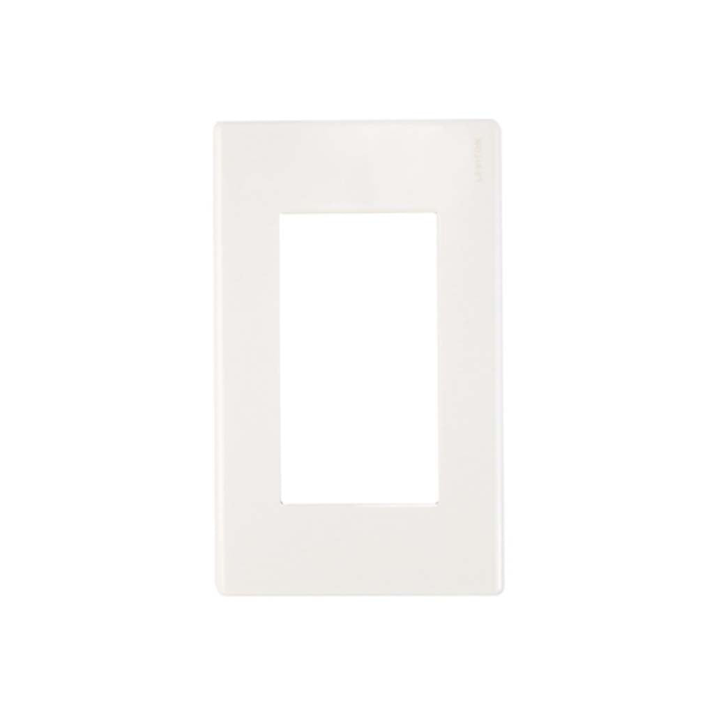PLACA PLASTICA STALO 3 MODULOS 1/3 BLANCO