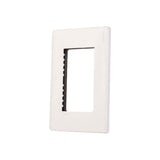 PLACA PLASTICA STALO 3 MODULOS 1/3 BLANCO