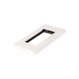 PLACA PLASTICA STALO 3 MODULOS 1/3 BLANCO