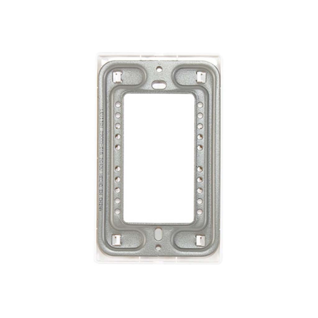PLACA PLASTICA STALO 3 MODULOS 1/3 BLANCO