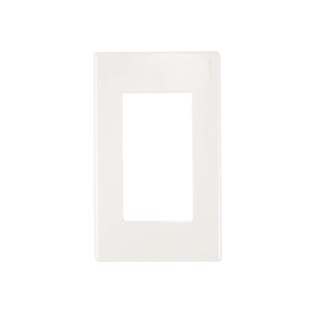 PLACA PLASTICA STALO 3 MODULOS 1/2 BLANCO