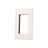 PLACA PLASTICA STALO 3 MODULOS 1/2 BLANCO