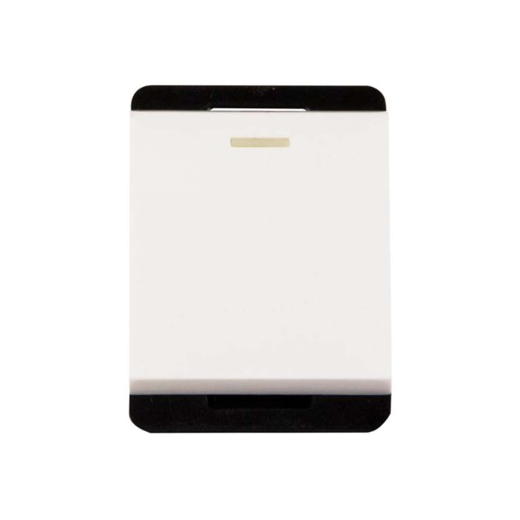 INTERRUPTOR STALO & KRISTALO SENCILLO 1/2 BLANCO 10A 125V