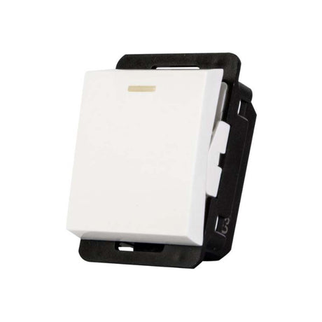 INTERRUPTOR STALO & KRISTALO SENCILLO 1/2 BLANCO 10A 125V