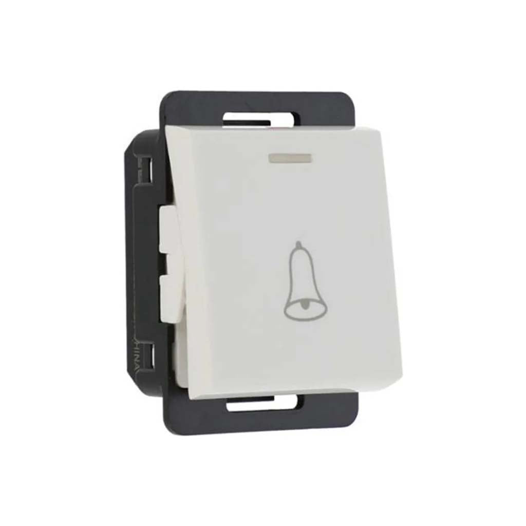 INTERRUPTOR PULSADOR STALO & KRISTALO 1/2 BLANCO 10A 250V