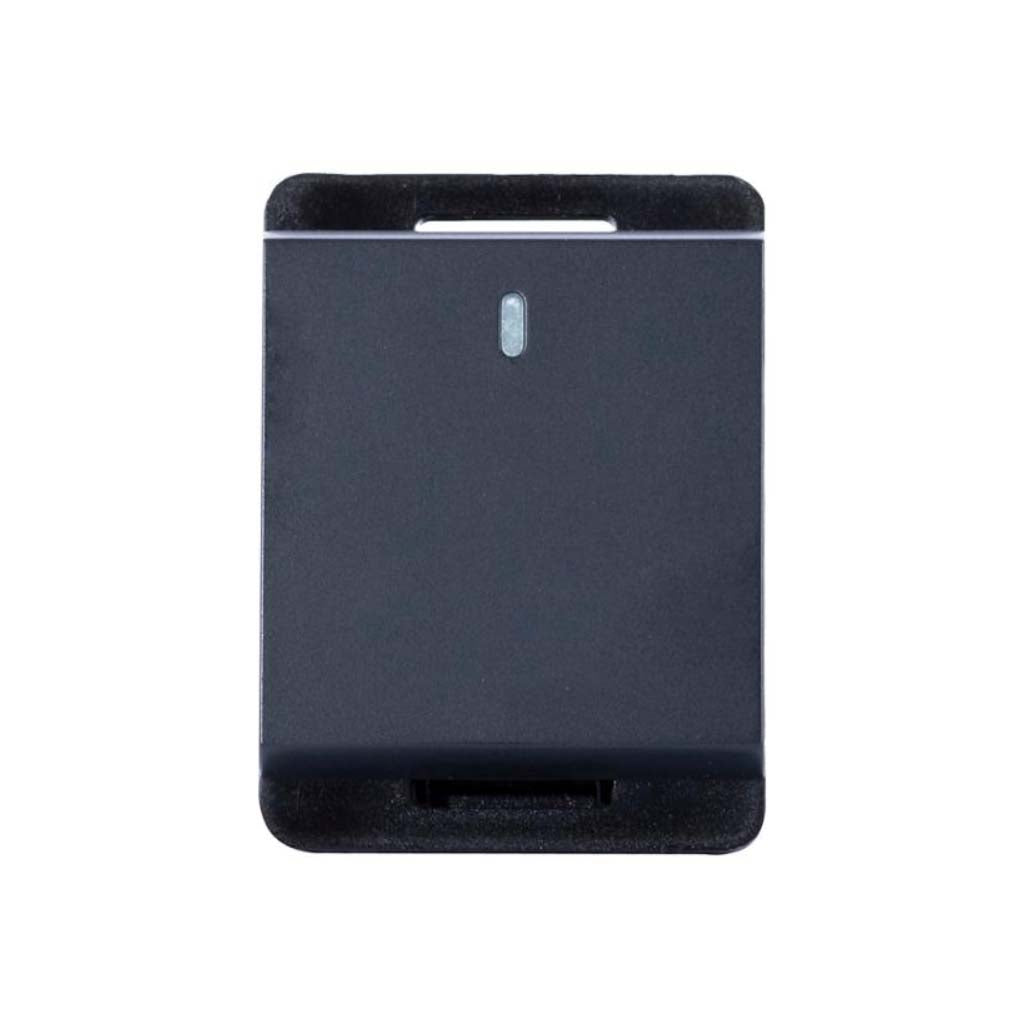 INTERRUPTOR SENC STALO & KRISTALO 1/2 NEGRO MATE 10A-250VCA
