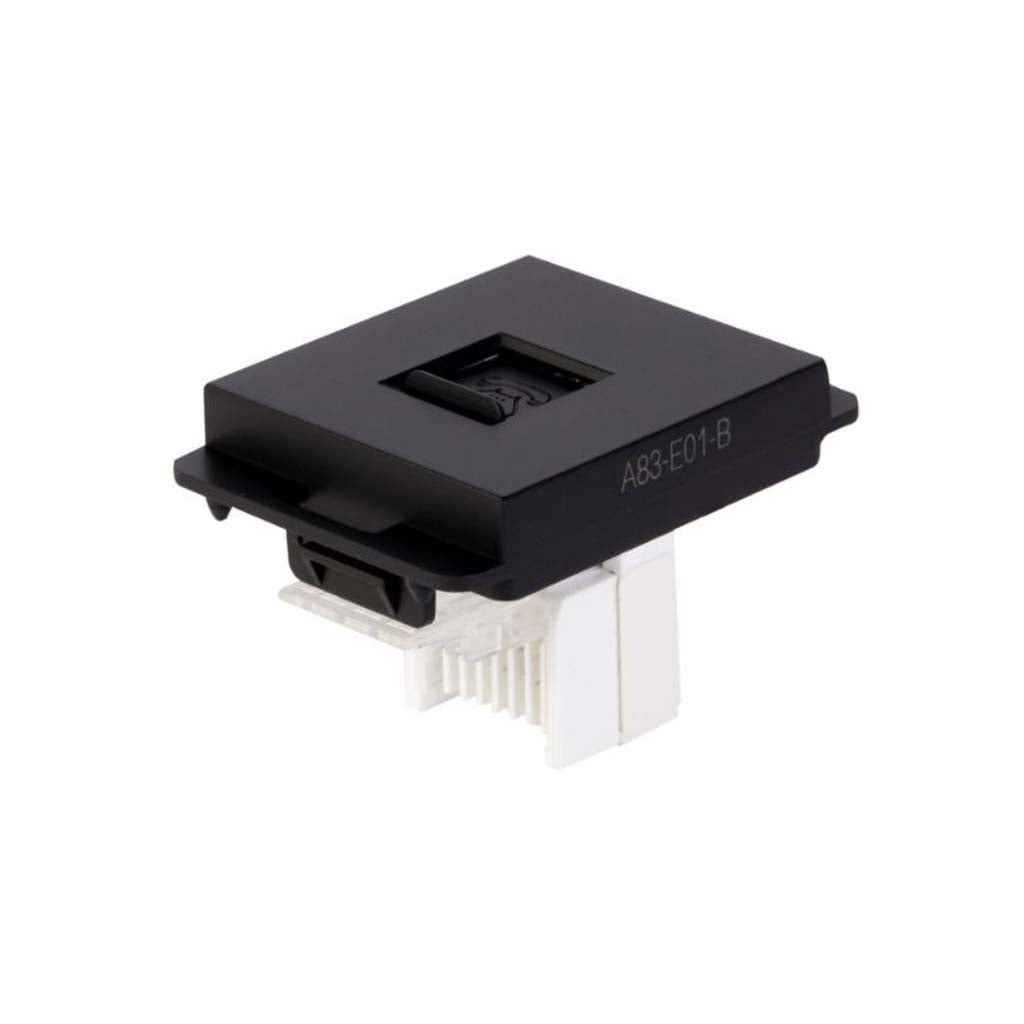 MODULO TELEFONICO STALO & KRISTALO 1/2 NEGRO MATE