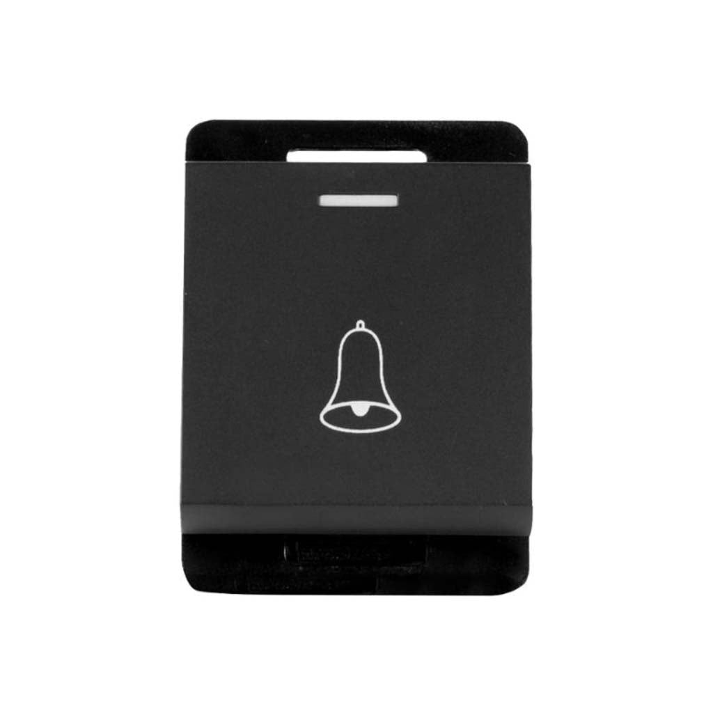 INTERRUPTOR STALO & KRISTALO PULSADOR 1/2 NEGRO MATE 10A 250V