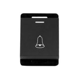 INTERRUPTOR STALO & KRISTALO PULSADOR 1/2 NEGRO MATE 10A 250V