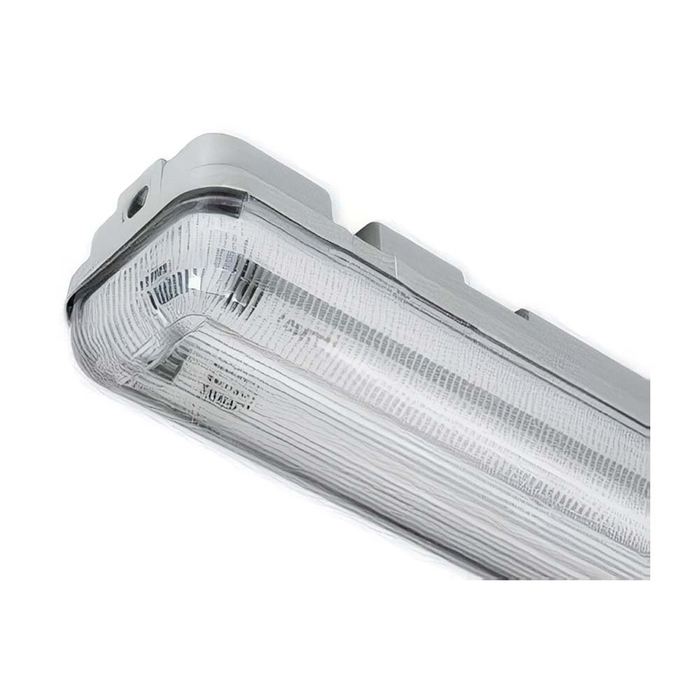 LUMINARIO A PRUEBA DE VAPOR 2X28W T5 127V 6500K GRIS MAGG *** HAE ***