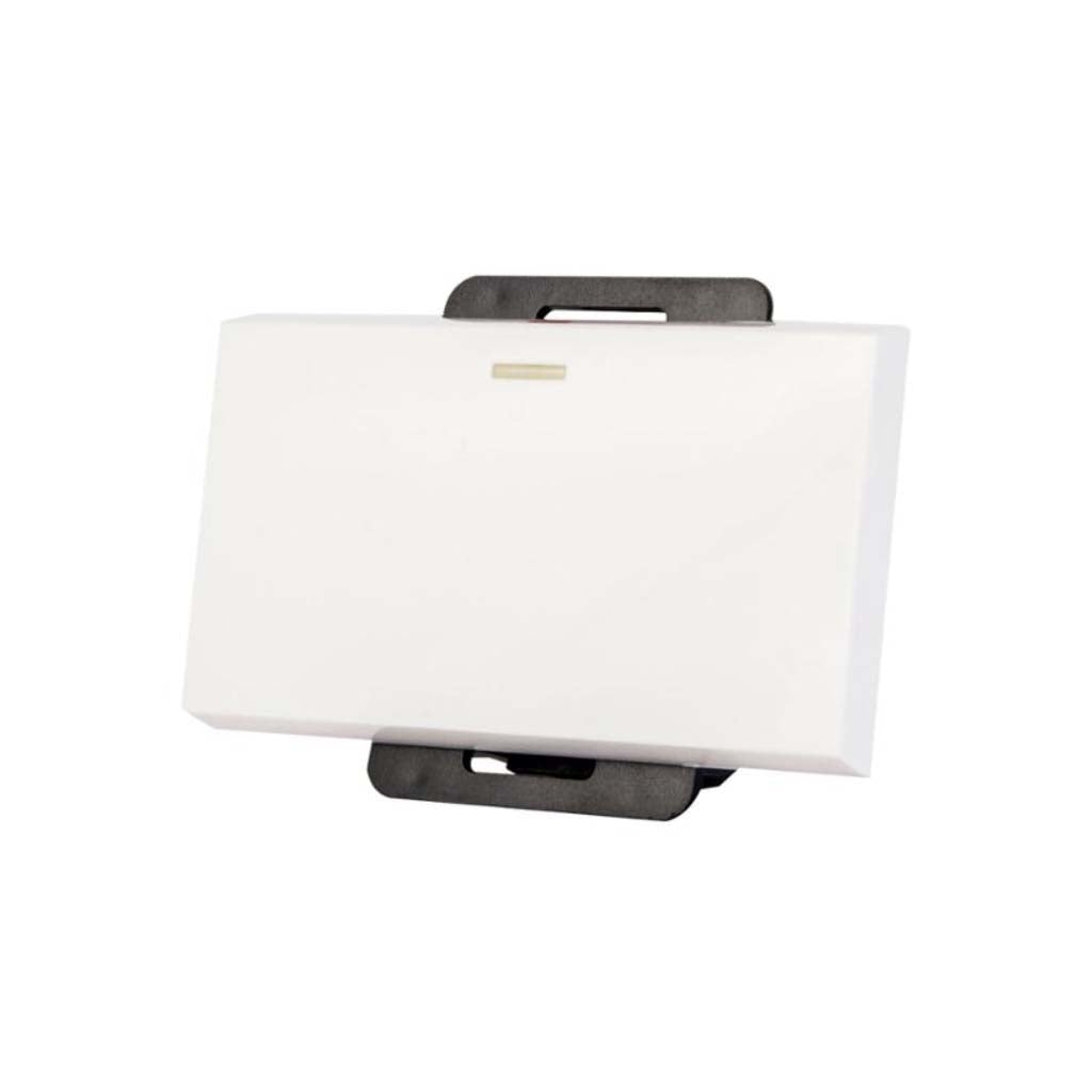 INTERRUPTOR STALO & KRISTALO SENCILLO 3/3 BLANCO 10A 250V