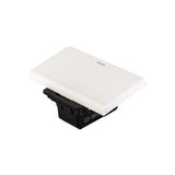 INTERRUPTOR STALO & KRISTALO SENCILLO 3/3 BLANCO 10A 250V