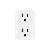 Receptaculo duplex Leviton Stalo & Kristalo blanco 3/3 15 A