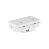 Receptaculo duplex Leviton Stalo & Kristalo blanco 3/3 15 A