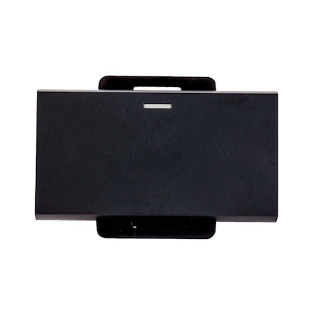INTERRUPTOR 3VIAS STALO & KRISTALO 3/3 NEGRO MATE 10A-250VCA