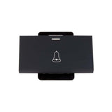 INTERRUPTOR STALO & KRISTALO PULSADOR 3/3 NEGRO MATE 10A 250V