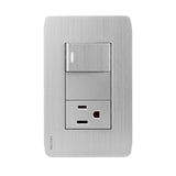 PLACA ACERO STALO P/3 MODULOS 1/3