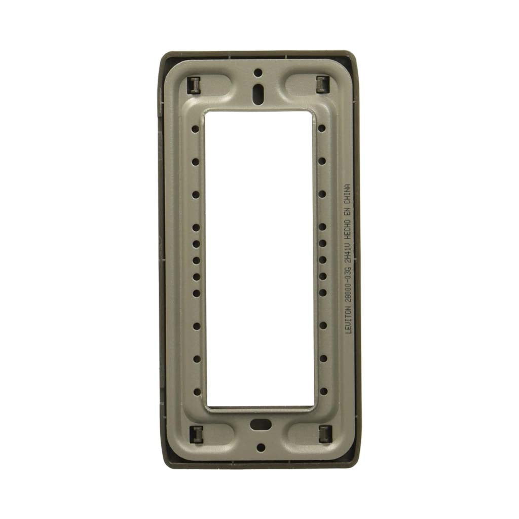 PLACA ACERO STALO P/3 MODULOS 1/2
