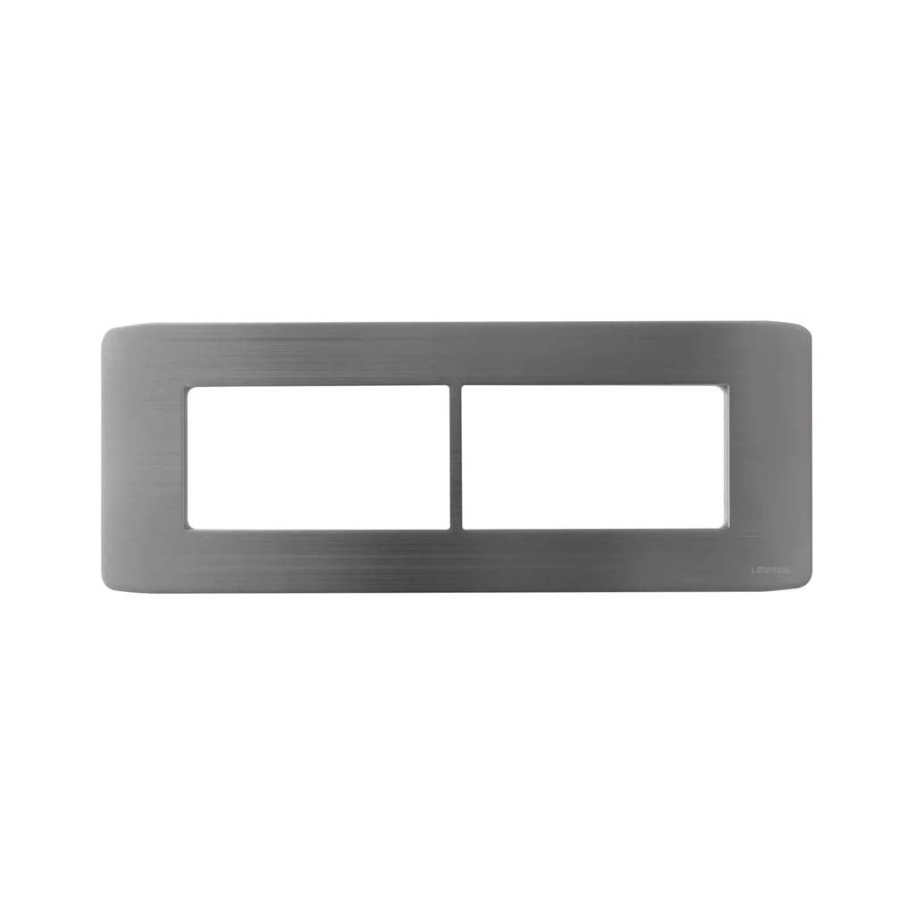 PLACA ACERO STALO P/6 MODULOS 1/3 HORIZONTAL
