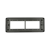 PLACA ACERO STALO P/6 MODULOS 1/3 HORIZONTAL