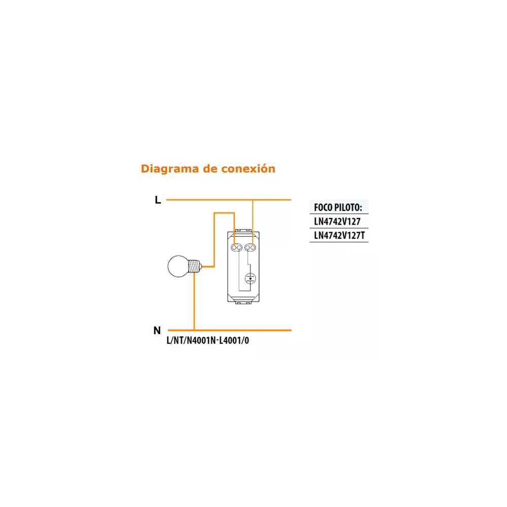 INTERRUPTOR SENCILLO SIN CUBRETECLA 1 MOD. 16A/127-277V. L4001/0