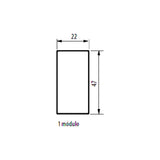 PULSADOR 1 MOD. 10AX 127-277V. L4005N LIVING Y LIGHT