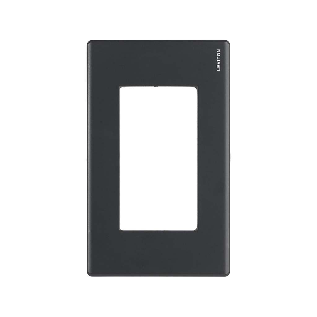 PLACA PLASTICA STALO NEGRO 1 MODULO 1/3 NEGRO MATE