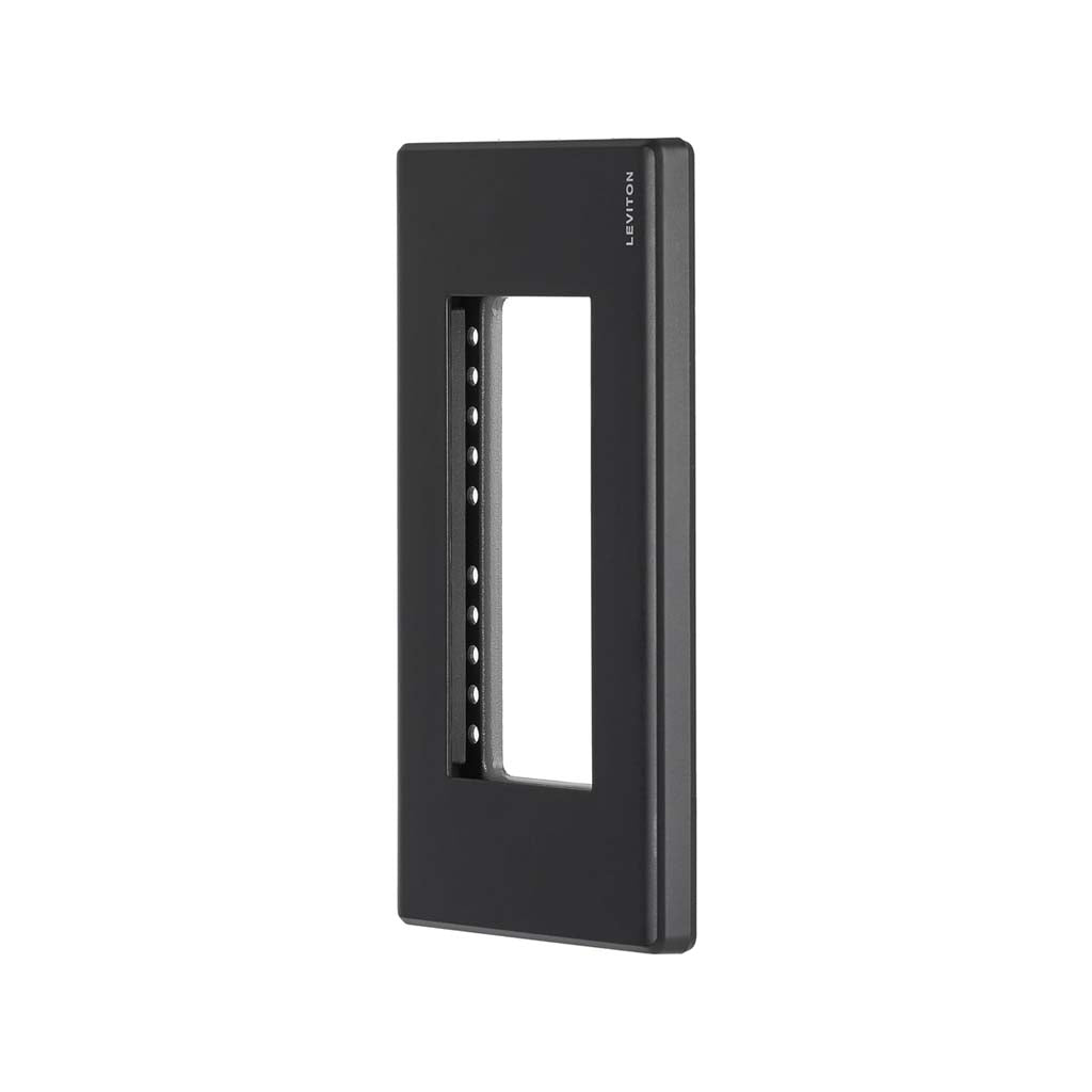 PLACA PLASTICA STALO NEGRO 1 MODULO 1/3 NEGRO MATE