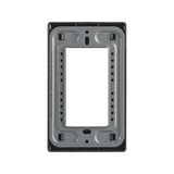 PLACA PLASTICA STALO NEGRO 1 MODULO 1/3 NEGRO MATE