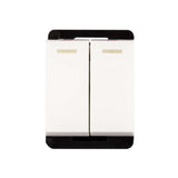 INTERRUPTOR 3 VIAS STALO & KRISTALO DOBLE 1/2 BLANCO 10A 250V