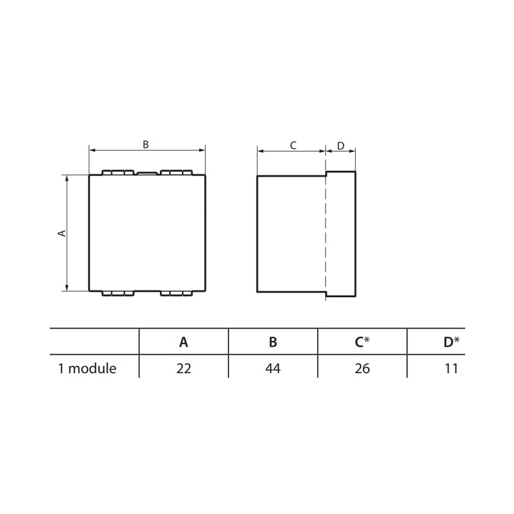 TOMACORRIENTE POLARIZADA Y ATERRIZADA 2P+T 1 MOD. 15A/127-277V. L4129