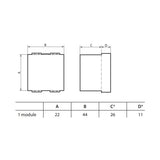 TOMACORRIENTE POLARIZADA Y ATERRIZADA 2P+T 1 MOD. 15A/127-277V. L4129