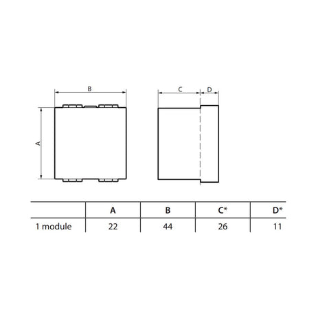 TOMACORRIENTE POLARIZADA Y ATERRIZADA 2P+T 1 MOD. 15A/127-277V. L4129