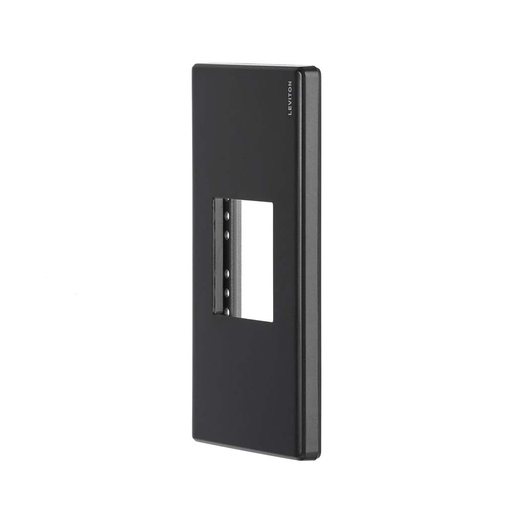 PLACA PLASTICA STALO NEGRO 1 MODULO 1/2 NEGRO MATE