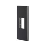 PLACA PLASTICA STALO NEGRO 1 MODULO 1/2 NEGRO MATE