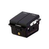 S&K INTERRUPTOR 1P DOBLE 1/2 NEGRO MATE 10A-250VCA