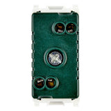 PORTALAMPARA CON DIFUSOR VERDE 1 MOD. 127V L4371V